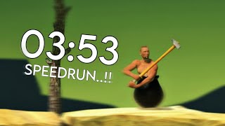 Getting Over It Speedrun Finished in under 353 Minutes [upl. by Hakim]