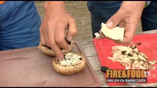 FireampFood TV Gevulde champignon van de barbecue [upl. by Burn]