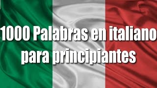 Cursos de italiano 1000 Palabras en italiano para principiantes Saludos y expresiones Parte 1 [upl. by Annovaj665]