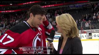 Ilya Kovalchuk Goal  Interview 322011 [upl. by Assilam]