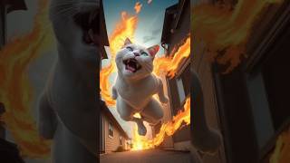 Cat Escapes a Burning Town Incredible Survival Story marvel [upl. by Aikenat]