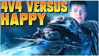 Facing HAPPY in 4v4 with ToD  WC3  Grubby [upl. by Merow468]