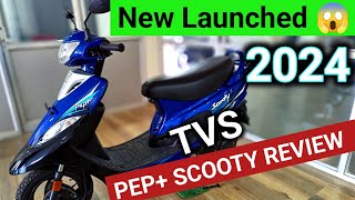 New Launched 😱 2024 TVs pep  review on road price pepscooty bikersrj [upl. by Say]