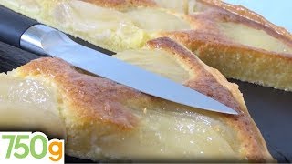 Recette de Tarte Amandine aux poires rapide  750g [upl. by Urata306]