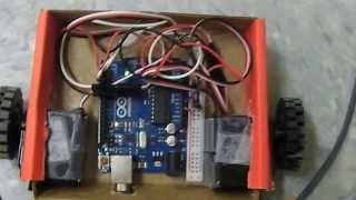 2Servo Arduino Robotic Car WASD Keyboard Control  Code [upl. by Ahsieyk221]