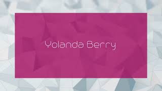 Yolanda Berry  appearance [upl. by Verna]