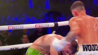 Slow Motion Leigh Wood vs Michael Conlon knockout shot [upl. by Yde270]