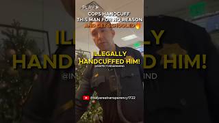 Cops Unlawfully Handcuff Man but Get Put in Place by Their Superior Cops Owned Dismissed and Sued [upl. by Nnylaf666]