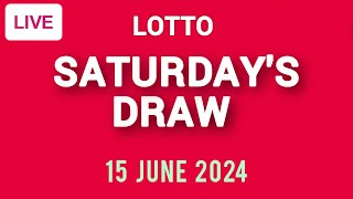 The National Lottery Lotto draw results from Saturday 15 June 2024  National Lottery [upl. by Navarro]