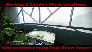 Destiny 2 10th Year Anniversary  Caydes Stash Locations [upl. by Niatirb486]