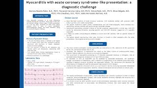 Myocarditis with acute coronary syndromelike presentation a diagnostic challenge [upl. by Yecart387]