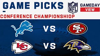 Conference Championship Game Picks [upl. by Ordnaxela]