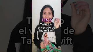 Tutorial 👆 Día 2 tejiendo el vestido de Taylor Swift a crochet crochet crochetinstructions [upl. by Anirdna705]