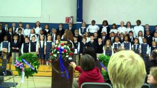 The Calverton Schools LS Choir Sings quotArmed Forces Medleyquot [upl. by Airtemad76]