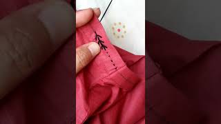 Beautiful and Simple Hand Embroidery Border easy viralvideo stitching [upl. by Adyan]