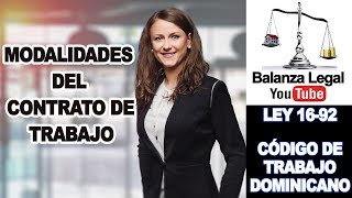 MODALIDADES DEL CONTRATO DE TRABAJO  ARTÍCULOS DEL 25 AL 35 [upl. by Assirrem]