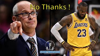 Lakers were embarrassed after Dan Hurley said quotNOquot to coaching LeBron James and AD [upl. by Nivar]