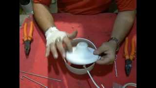 Como fazer o suporte do bocal para o Lustre PVC [upl. by Welcy678]