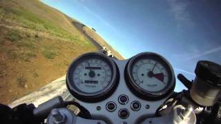 Triumph Thruxton Cafe Racer GoPro [upl. by Lothaire679]