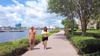 Walking from Disney Springs to Disneys Saratoga Springs Resort in 4K · Orlando Florida USA [upl. by Aleciram]