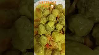 MEATBALLS CURRYfyp fypシ゚viral 1millonsview 1millionslikes cookingfood food kabuhi [upl. by Bedad588]