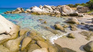 Gentle Waves on a Small White Rock Beach  Relaxing Ocean Sounds [upl. by Laenaj82]