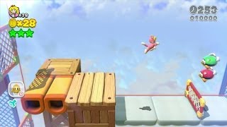 Super Mario 3D World  Monde 32 quotGare aux grilles quot  Gameplay HD 1080p [upl. by Gibbeon]