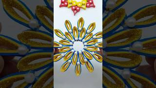 Handmade Christmas Snowflake Making For Decorations🎄❄️ christmas christmascrafts christmasdecor [upl. by Tove]