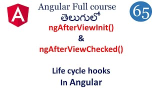 ng after view init and view checked Lifecycle hook in Angular  Angular lifecycle hooks  angular [upl. by Nesto]