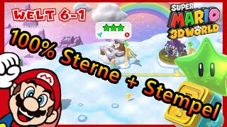 Welt 61 Alle Sterne und Stempel  Super Mario 3D World [upl. by Aillicsirp]