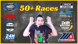 50 Races THIS WEEKEND  What Are You Watching  What When Where  Motorsport  DRS [upl. by Willing]