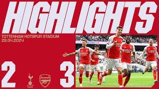 HIGHLIGHTS  Tottenham Hotspur vs Arsenal 23  Saka Havertz  Derby day delight [upl. by Aynotak]