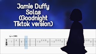 Jamie Duffy  Solas Goodnight Tiktok Version  Easy Guitar Tabs Tutorial [upl. by Lorene]