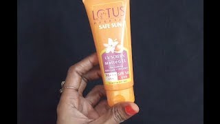 Lotus herbals safe sun UV screen matte gel spf 50 review in tamil [upl. by Goldner]