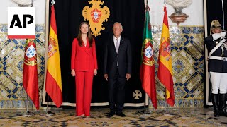 Princess Leonor of Spain begins official visit to Portugal [upl. by Cott]