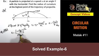 Class 11 Physics  Circular Motion  11 Solved Example6 on Circular Motion  For JEE amp NEET [upl. by Nnylyrehc171]