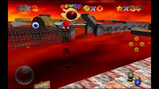 Super Mario 64 does Mario get scratch or burn his cloths if touched fire or lava [upl. by Leontine]