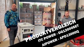 Diesel Stromaggregat ITC Power DG12000SET im Vergleich zum AiPower APD13000Q Ademax Erklärvideo [upl. by Angus76]