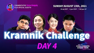 Julius Baer Challengers Chess Tour Kramnik Challenge  Day 4  Surya Ganguly and Jesse February [upl. by Akemak]