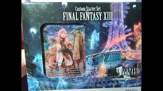 Final Fantasy TCG  FFXIII Custom Starter Set  Unboxing and Preview [upl. by Tunnell]