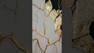 😍✨Gold leaf painting✨art artist viralvideo shorts trending youtubeshorts ytshorts fyp love [upl. by Schreib]