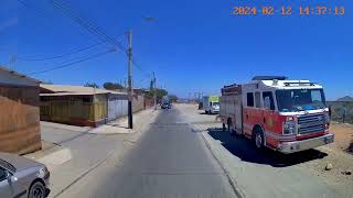 🔥Bomberos Voluntarios de Chile a Incendio estructural Av Soldado Sanchez Salvador Sanfuente Ovalle [upl. by Ella]