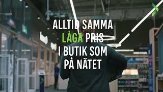 Självklart har vi samma låga pris i butik som online [upl. by Chrisy]