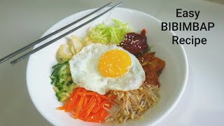 Easy BIBIMBAP Recipe  homemade bibimbap recipe [upl. by Yklam821]