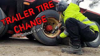 TRAILER TIRE CHANGE  Angelica Larsson [upl. by Anawek]