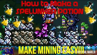 How to Make a SPELUNKER POTION in Terraria [upl. by Adolf]