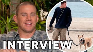 DOG Interview  Channing Tatum Gets Emotional Remembering His Dog Lulu [upl. by Htederem]