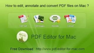 How to Edit Annotate and Convert PDF files on Mac PDF Editor [upl. by Lilak779]