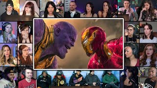 Dr Strange amp Iron Man vs Thanos  Avengers Infinity War Reaction Mashup [upl. by Aicak386]