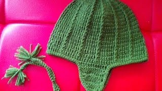 Gorro Tejido En Crochet Para Hombre [upl. by Cioffred]